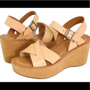 Korkease Ava Wedge Sandal in Natural